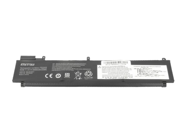 Bateria Mitsu para Lenovo ThinkPad T460s, T470s (bateria traseira) - Image 2