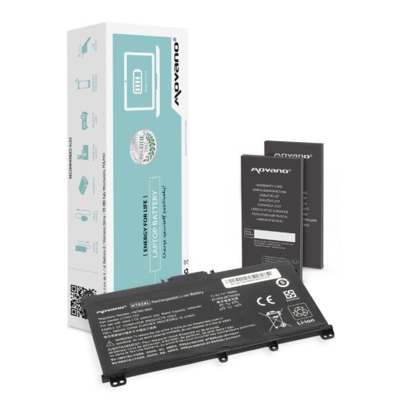Bateria Movano para HP 14-CE 14-CF 14-CK 14-CM 14-DG 14-DF, 15, 17, 240, 250 G7, 340 G5, HT03XL