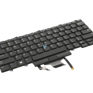 Teclado retro iluminado para Dell Latitude 5490, 7490 - QWERTY US