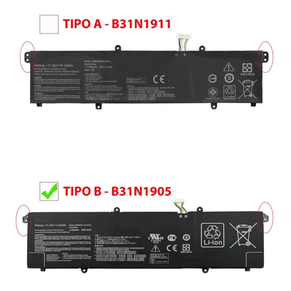 BATERIA PARA PORTATIL ASUS VIVOBOOK S13 S330F S14 M433IA S433FA S15 D533IA S15 S533 C31N1905 - Image 2