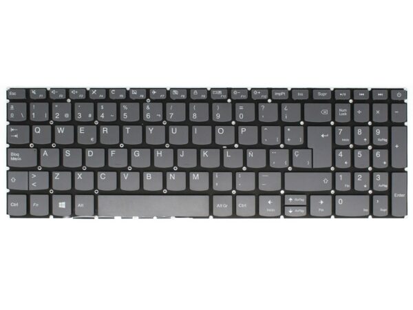 TECLADO PARA PORTATIL LENOVO IDEAPAD 320-15ABR 320-15IAP 320-15AST 320-15IKB CINZENTO - Image 2