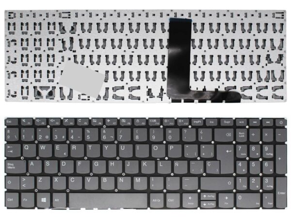 TECLADO PARA PORTATIL LENOVO IDEAPAD 320-15ABR 320-15IAP 320-15AST 320-15IKB CINZENTO