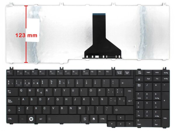 TECLADO PARA PORTATIL TOSHIBA SATELLITE L500 L505 L350 P300 - Image 2