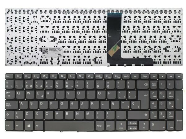TECLADO PARA PORTATIL LENOVO IDEAPAD 320-15ABR 320-15IAP 320-15AST Sem botão de ligar
