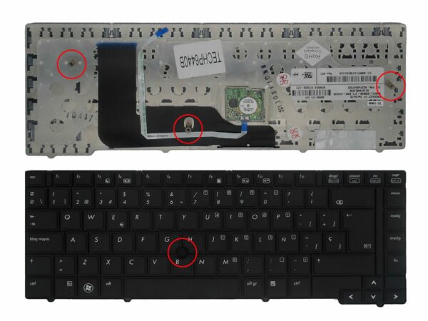 TECLADO PARA PORTATIL HP PROBOOK 6440B 6445B 6450B 6455B COM POINTSTICK 9Z.N2W82.N0S - Image 2