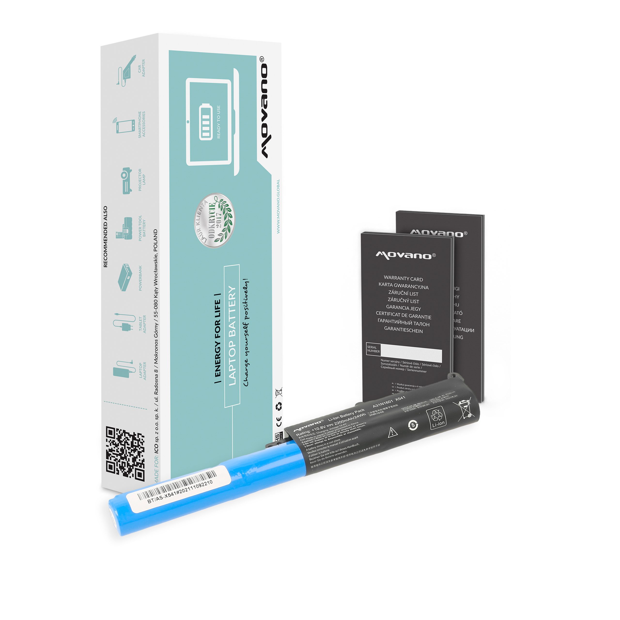 Bateria Movano para Asus X541, F541, R541