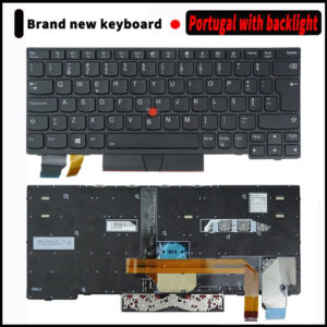 Teclado retro iluminado para Lenovo ThinkPad, X390, X395, X280, X13, L13, S2 Gen1 em português