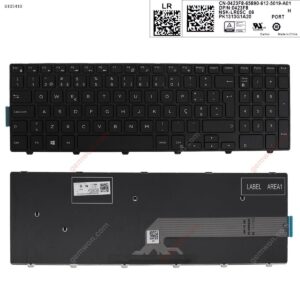 Teclado em Português para portátil Dell Inspiron 15 5000 5547 5521 5542