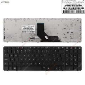 Teclado para portátil HP Probook 6560B Elitebook 8560P, 8570P – Português
