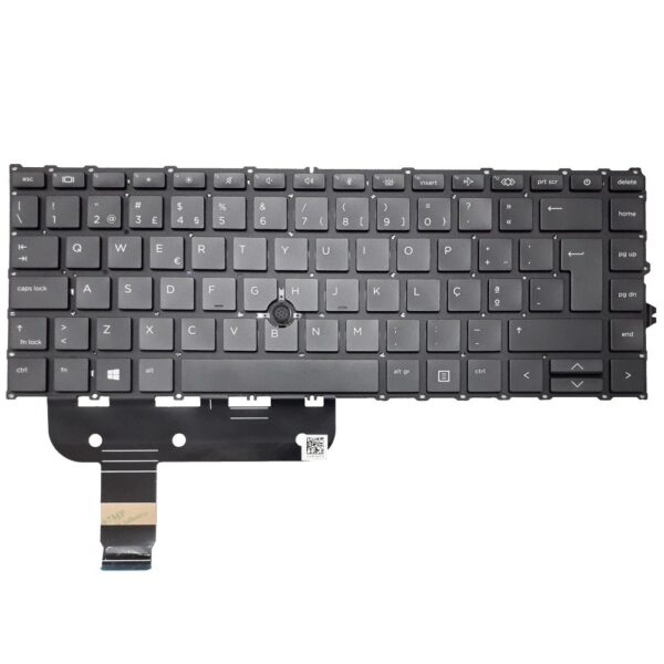 Teclado retroiluminado para HP EliteBook 840 G7 em Português