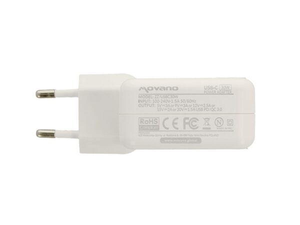 Carregador Movano 30W USB-C (Branco) para Macbook - Image 2