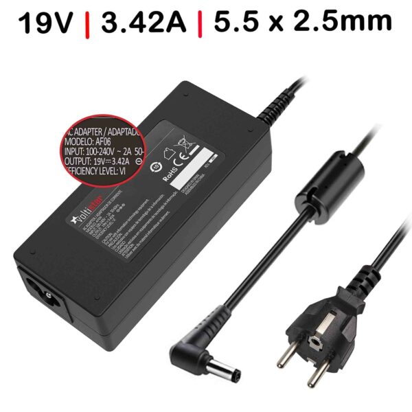 Carregador para Asus 19V 3.42A 65W (5.5×2.5 mm)