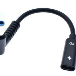 ADAPTADOR USB-C HEMBRA A 4.5X3.0MM MACHO 65W DE 15CM