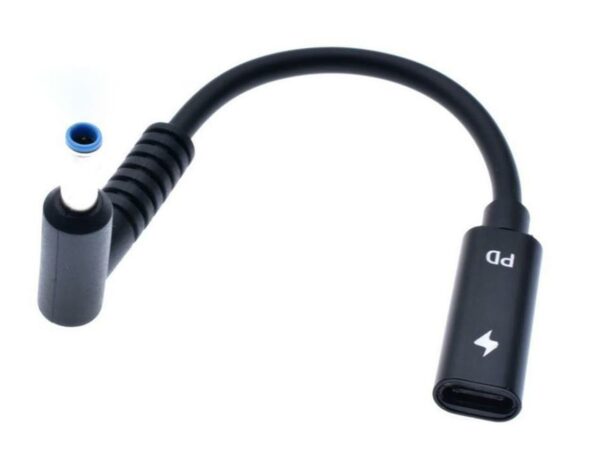 ADAPTADOR USB-C HEMBRA A 4.5X3.0MM MACHO 65W DE 15CM