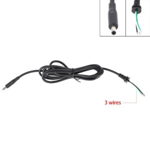 CABLE PARA CARGADOR DE PORTÁTIL HP 4,5*3,0MM CON LED 1,8M 130W