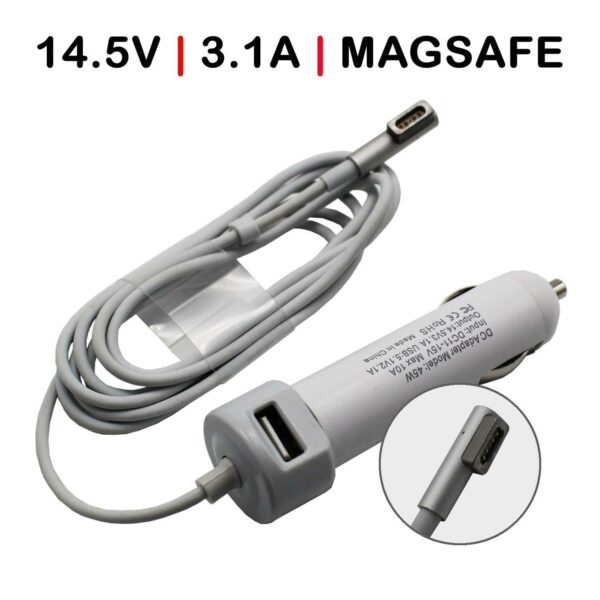 CARREGADORDE COCHE PARA PORTÁTIL APPLE MACBOOK AIR A1244 A1369 A1370