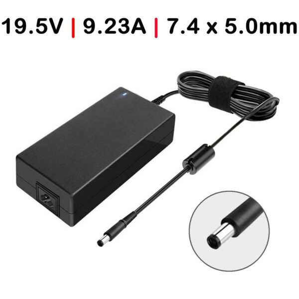 CARREGADOR PARA  PORTÁTIL GAMING DELL ALIENWARE 13 R3 19.5V 9.23A 180W 7.4 x 5.0MM
