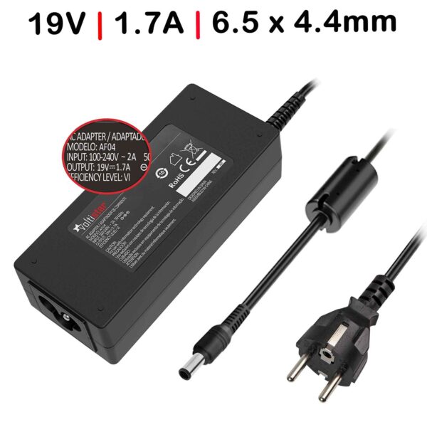 CARREGADOR PARA  MONITOR 19V 1.7A 6.5 X 4.4MM 32W