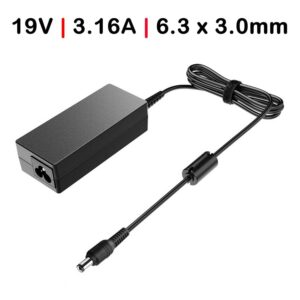 CARREGADOR PARA  PORTÁTIL TOSHIBA SATELLITE 1000 1005 1600 1605 19V 3.16A 6.3 X 3.0MM 60W