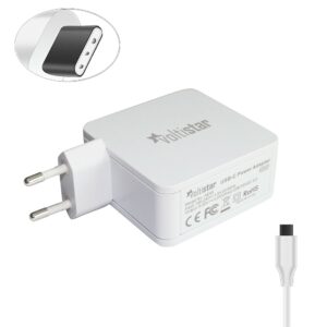 CARREGADORMULTIVOLTAJE USB-C PARA PORTÁTIL 5V-20V 2.25A 45W BLANCO