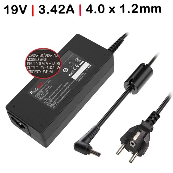 CARREGADOR PARA  PORTÁTIL ASUS X553MA 19V 3.42A 65W 4.0*1.2MM
