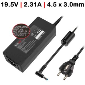 CARREGADOR PARA  PORTÁTIL HP PAVILION X360 11 13 15 741727-001 19.5V 2.31A 45W