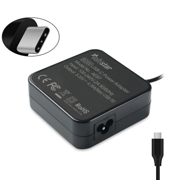 CARREGADOR PARA  PORTÁTIL LENOVO YOGA 710 720 900 910 USB-C 90W