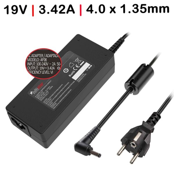 CARREGADOR PARA  PORTÁTIL ASUS X553MA 19V 3.42A 65W 4.0*1.35MM - Image 6