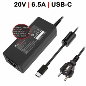 CARREGADOR PARA  PORTÁTIL DELL 5-20V 6.5A 130W USB-C