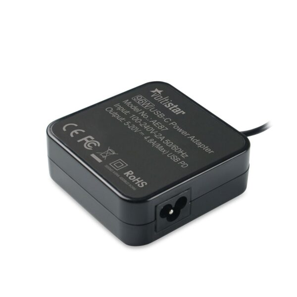 CARREGADOR PARA  PORTÁTIL APPLE MACBOOK AIR PRO IPAD USB-C 96W NEGRO - Image 2