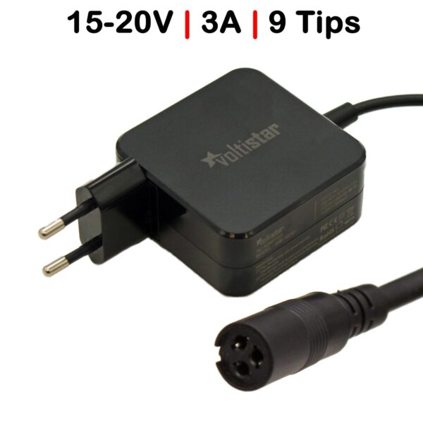 CARREGADOR UNIVERSAL  DE PARED ULTRA PORTABLE 45W 9TIPS