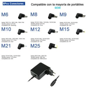 CARREGADOR UNIVERSAL  DE PARED ULTRA PORTABLE 90W