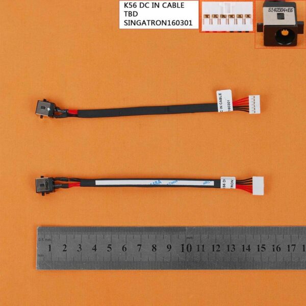 CONECTOR DC JACK PARA PORTÁTIL ASUS K56 K56C K56CA K56CM S56 S56C S56CA S56CB X550C X550CA X550CC