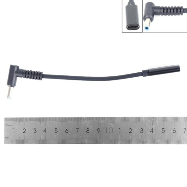 CABLE PARA CONVERTIR CLAVIJA DE USB-C A 4,5X3,0MM 65W