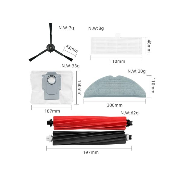 KIT DE RECAMBIOS PARA ASPIRADOR ROBOROCK S8 PLUS - Image 2