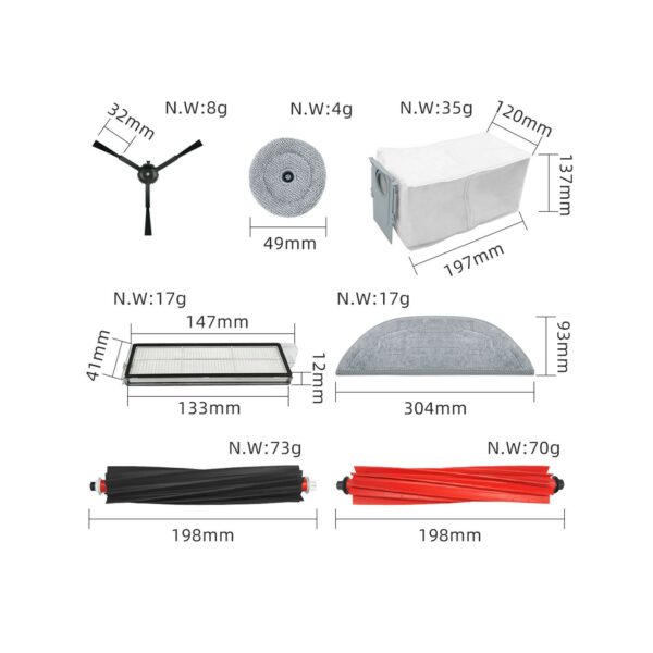 KIT DE RECAMBIOS PARA ASPIRADOR ROBOROCK S8 PRO ULTRA - Image 2