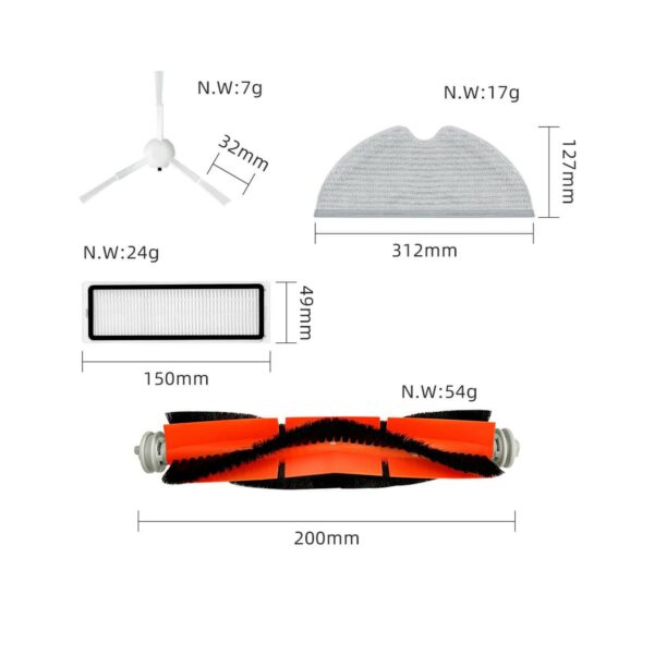 KIT DE RECAMBIOS PARA ASPIRADOR XIAOMI MIJIA 1C STYTJ01ZHM - Image 2