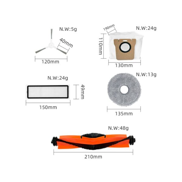 KIT DE RECAMBIOS PARA ASPIRADOR XIAOMI MIJIA OMNI 2 C102CN - Image 2