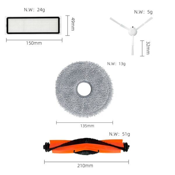 KIT DE RECAMBIOS PARA ASPIRADOR XIAOMI S10+ - Image 2