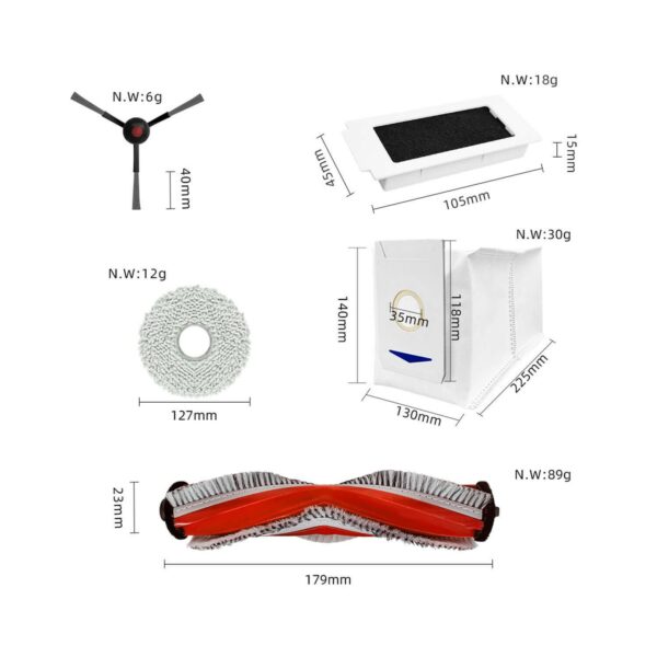 KIT DE RECAMBIOS PARA ASPIRADORA YEEDI M12 PRO PLUS - Image 2