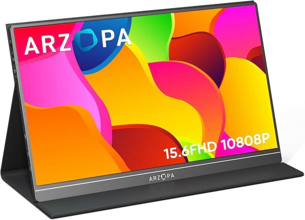 MONITOR PORTÁTIL ARZOPA S1 TABLE DE 15.6" 1080 FHD IPS CON HDMI USB-C PARA PC MAC PS5 NINTENDO SWITCH