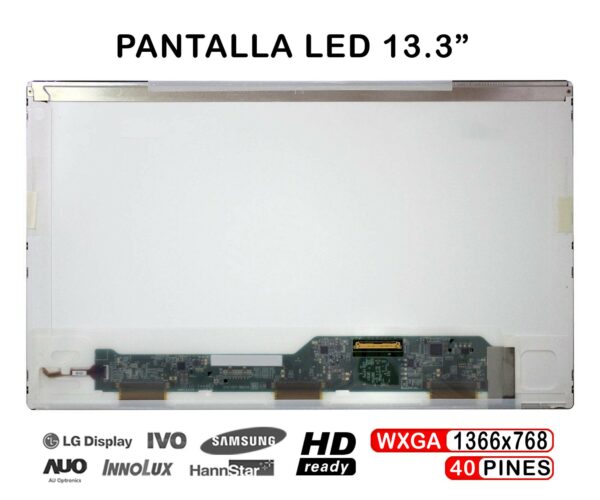 TELA LED DE 13.3" PARA PORTÁTIL LTN133AT17 TN133AT17-101 LTN133AT17-102 LTN133AT17-104