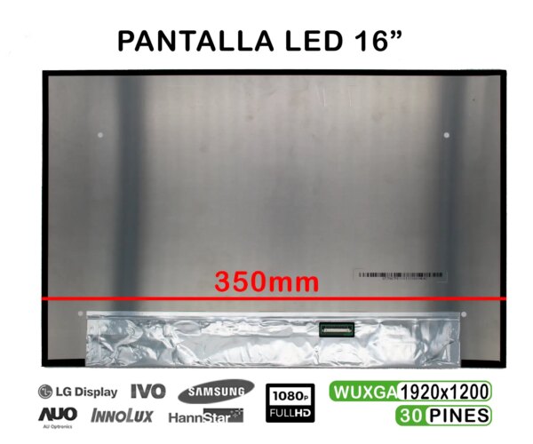 TELA 16" N160JCA-EEL PARA PORTÁTIL