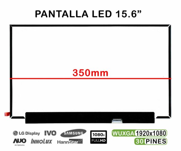 TELA BRILLANTE 15.6" B156HAN02.8 N156HCA-EBB NV156FHM-N35 FHD BRILLO PARA PORTÁTIL