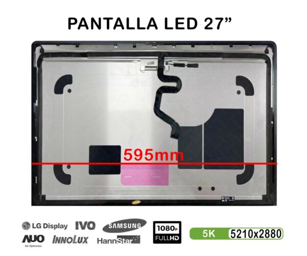 TELA LED COMPLETA DE 27" PARA PORTÁTIL APPLE IMAC PRO A1862 5K 2017 SERIES LM270QQ1(SD)(D1)