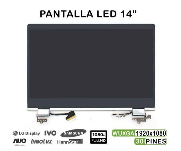 TELA LED DE 14" COMPLETA PARA PORTÁTIL HP PAVILION X360 14-CD 14M-CD