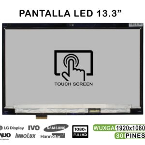 TELA CON CRISTAL DE 13.3" PARA PORTÁTIL LENOVO THINKPAD X380 YOGA 20LH FHD 02DA168