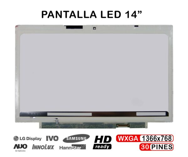 TELA LED DE 14" PARA PORTÁTIL FUJITSU LIFEBOOK U772 SERIES LP140WH6-TSA2 LP140WH6-TSA3