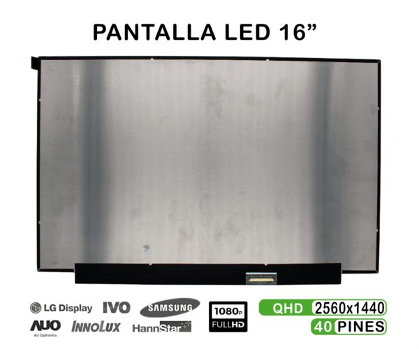 TELA LCD LED DE 16,1" QHD HP VICTUS NE161QHM-NY1 40 PIN