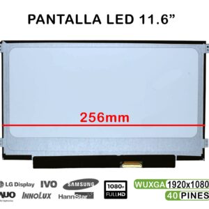 TELA LED DE 11.6" PARA PORTÁTIL B116XAB01.0 30 PINES